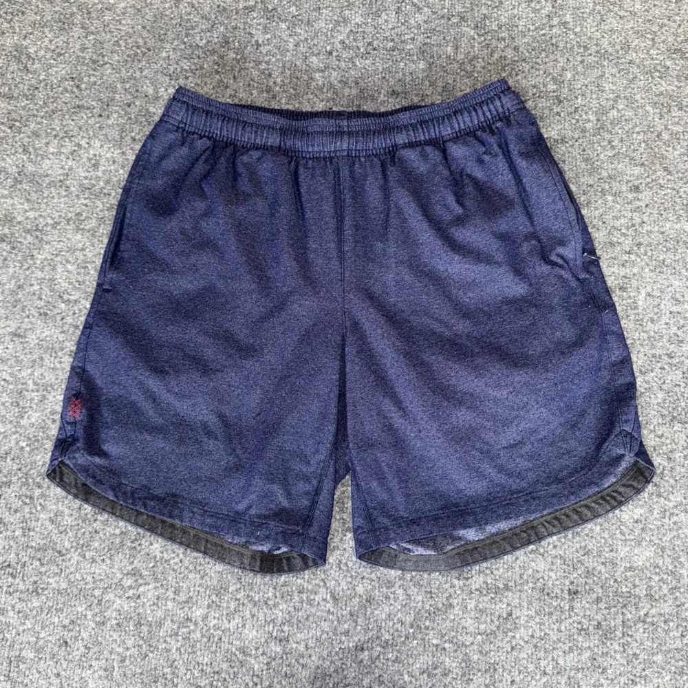 Rhone Athletic Shorts Mens Small Blue Gym‎ Workout Lined Activewear Training